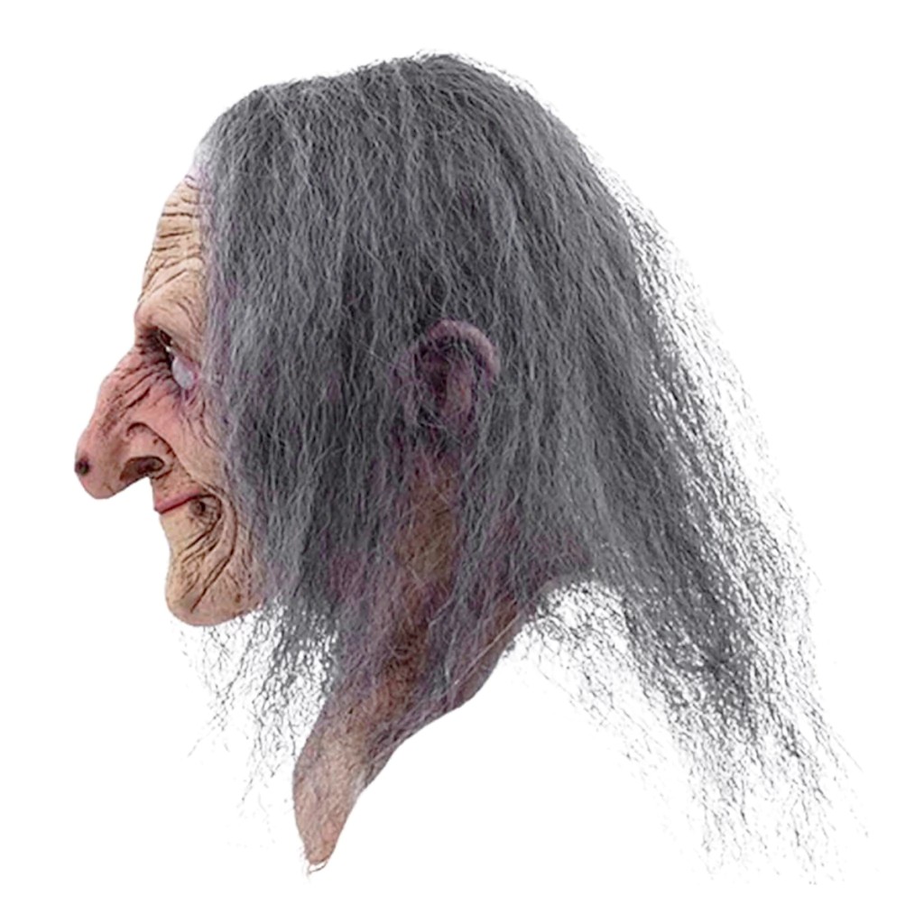 Hagatha Crone Witch Long Neck Latex Mask (1)