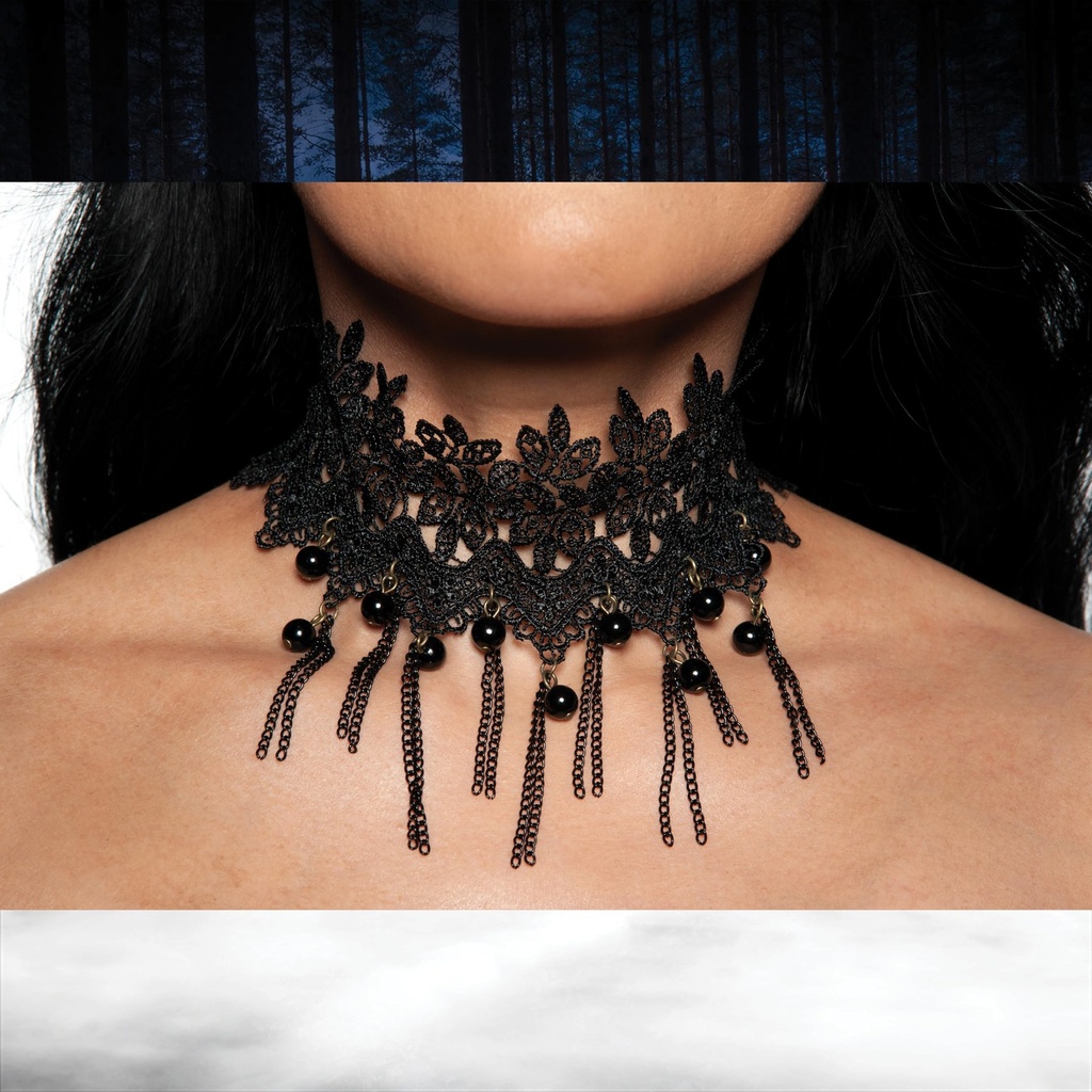 Lace Flower Choker (3)