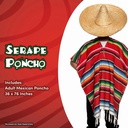 Woven Serape Poncho - Adult (2)