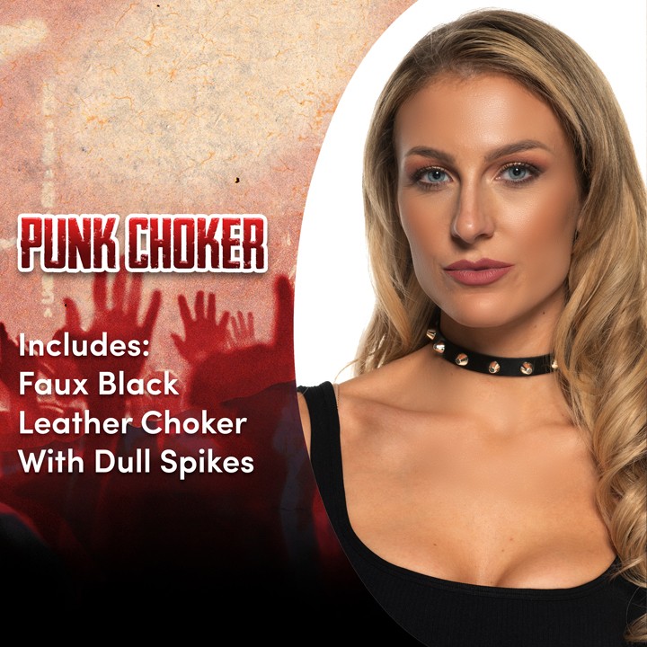 Punk Choker with Spikes (2)