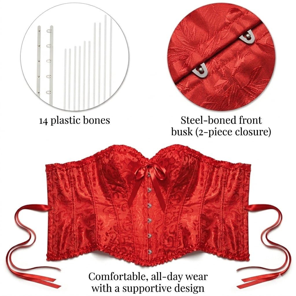 Lace Brocade Corset (2)