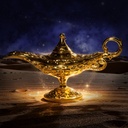 Gold Genie Lamp (2)