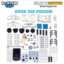 Flat 6 Motor Model Engine Kit, 300+ Pieces (3)
