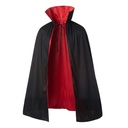Black & Red Dracula Cape with Collar - Adult, 97 cm (1)