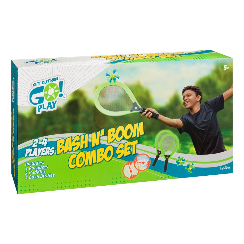 Bashminton & Boom Paddle Outdoor Game Set