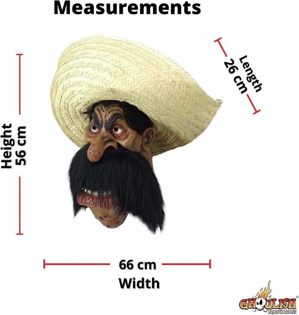 Zapata Full Head Latex Mask