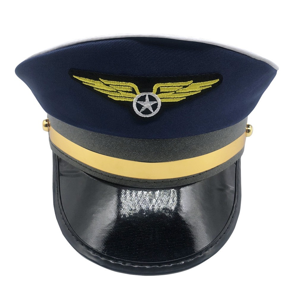 Navy Blue Pilot Hat - Adult 1