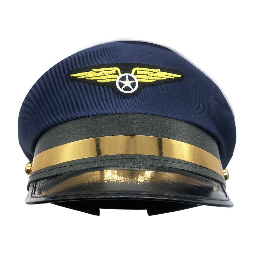 Navy Blue Pilot Hat - Adult 2