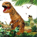 Inflatable T-Rex Adult Costume (Brown) 4