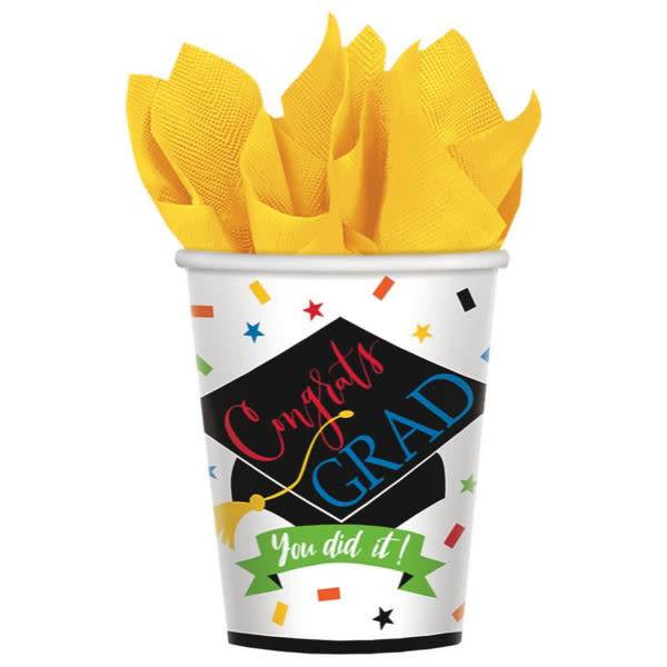 أكواب "١٠٠٪ تم بنجاح" - سعة ٩ أونصة (عبوة من ٥٠ قطعة)