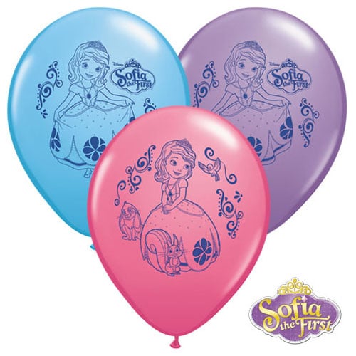 11 Inch Qualatex Printed Latex Balloons 25ct-Sofia The 1st