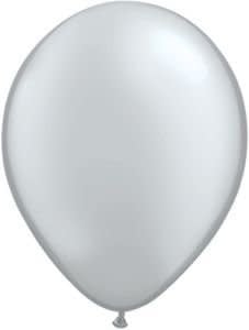 11" Latex Qltx 100Ct - Silver