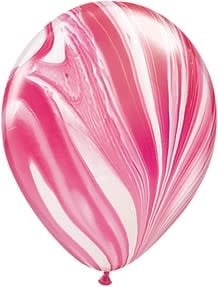 11" Red And White Superagate Valentine