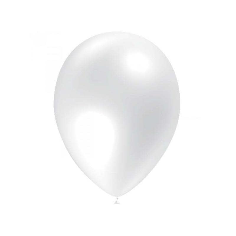 12 Inch Balloonia Latex Balloons- White