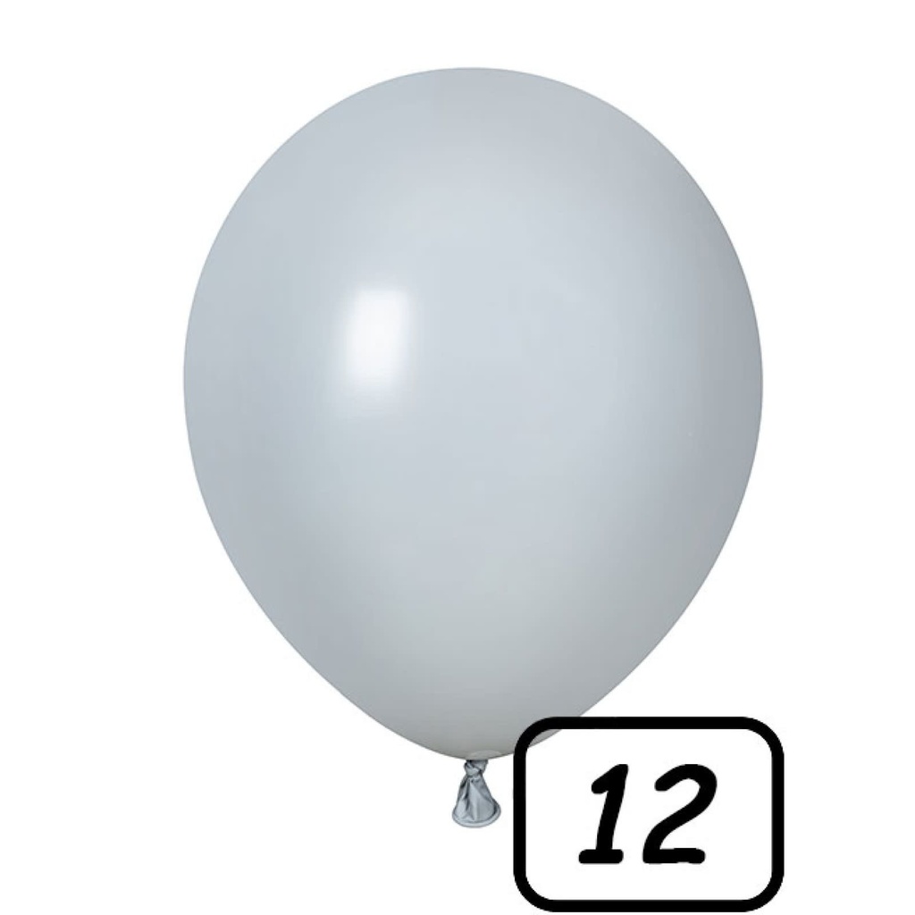 12 Inch Winntex Latex Balloons 100 ct-Gray