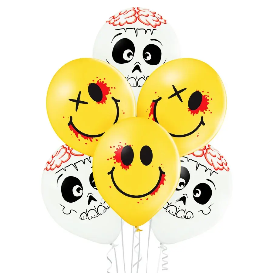 12 inch Cute and Creepy balloon 6 pcs
