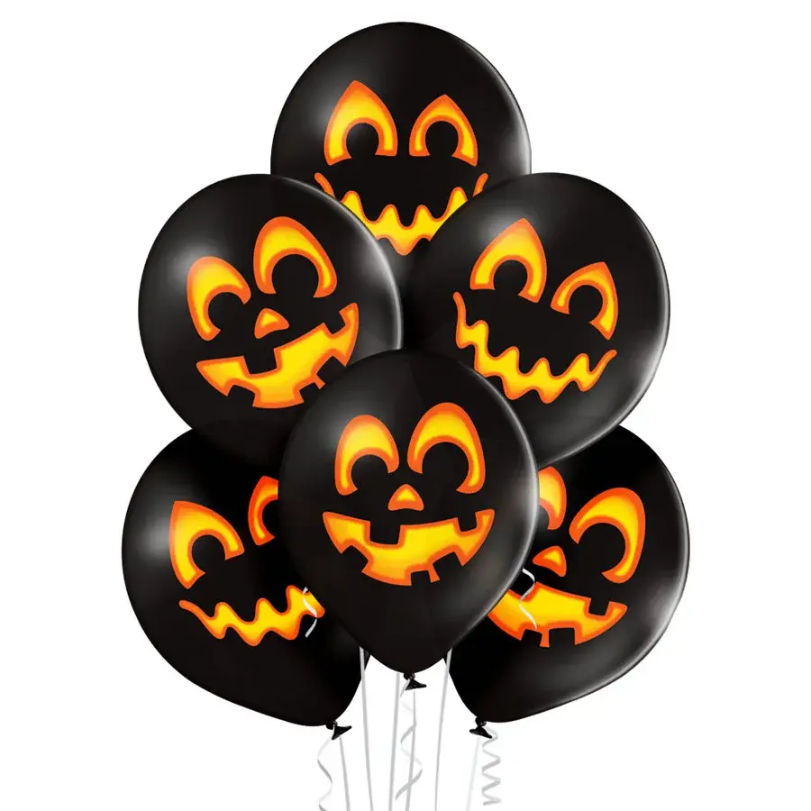 12 inch Pumpkins balloon 6 pcs Halloween
