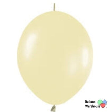 12" Betallic Linkoloon Latex 25 ct-Pearl Antique White