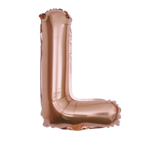 16 Inch Balloon Letter Rose Gold-L