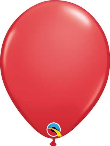 16" Qltx Round Latex 50ct - Red