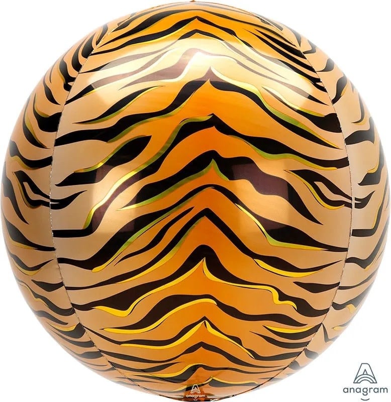 16 Inch Orbz Balloon Tiger Print