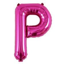 16"Mylar Airfilled Balloon Rose Pink Letter P