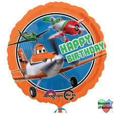 17"  Disney Planes Bday Standard Hx