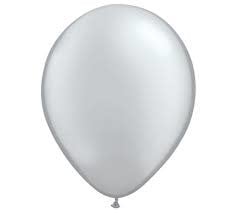 17" TUFTEX Round Latex 72Ct - Silver