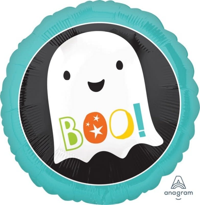 18 Inch Boo Ghost Foil Balloon Halloween