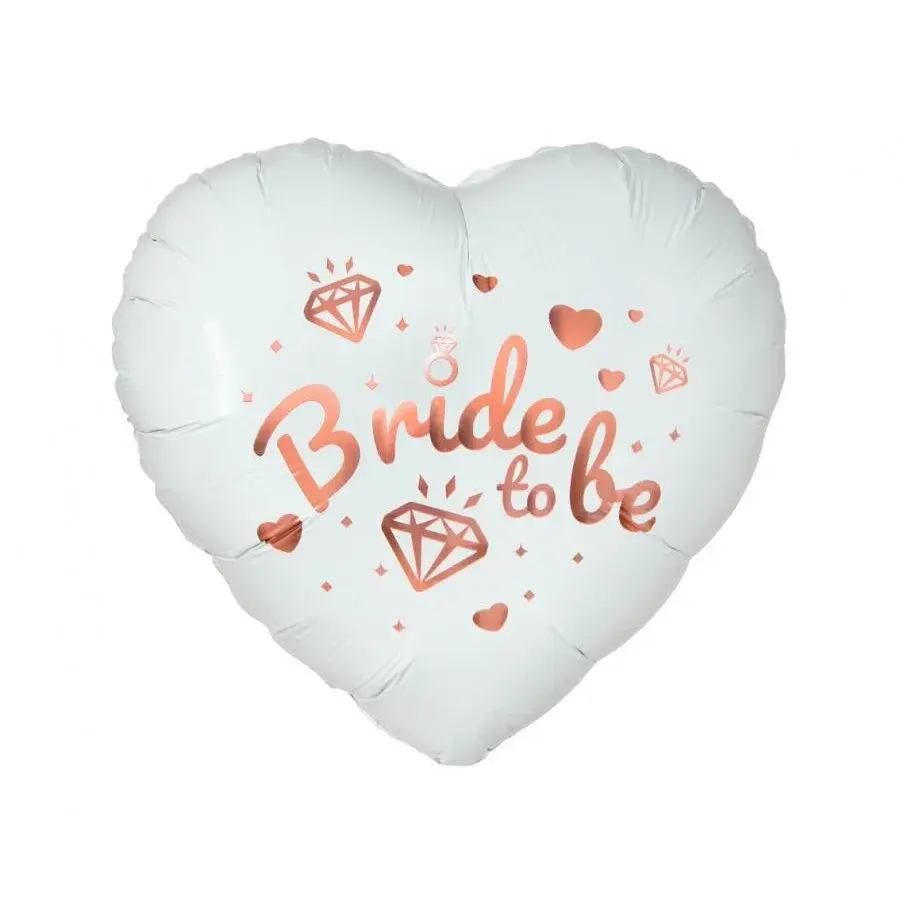 18 Inch Foil Balloon-Bride to Be White