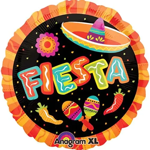 18 Inch Foil Round Balloon-Fiesta Mexican Fiesta