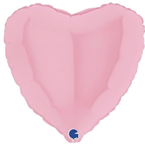 18 Inch Heart Mylar Balloon-Matte Pink