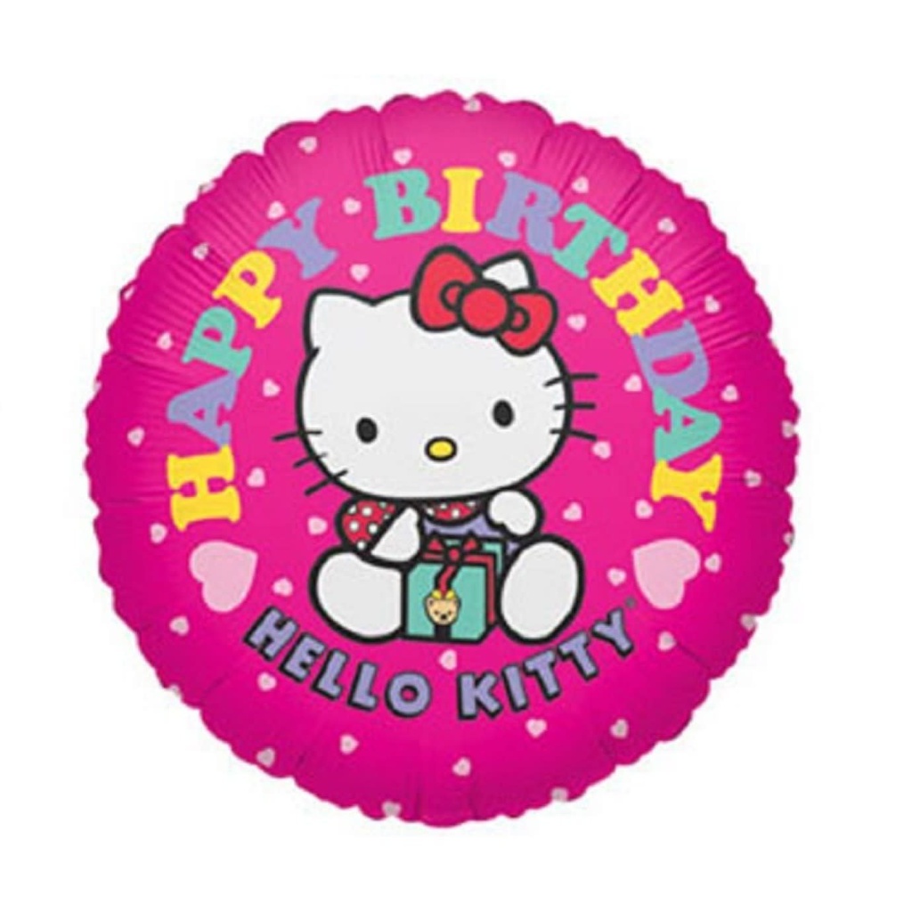 18 Inch Mylar Balloon-Hello Kitty Birthday