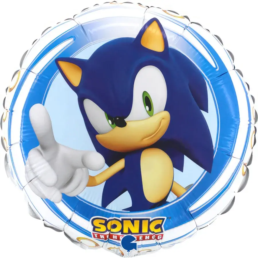 18 Inch Round Foil Balloon-Sonic