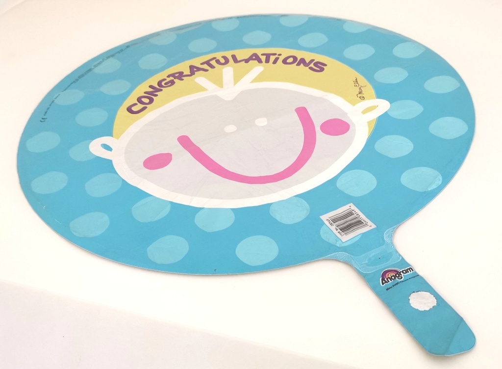 18" Baby - Congrat Smiley Face Baby Boy