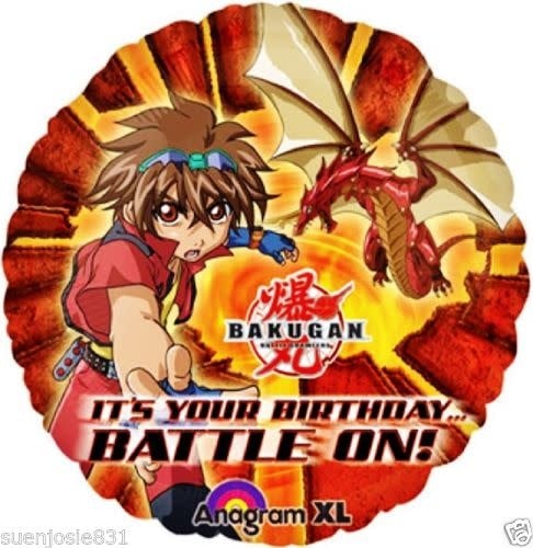  18 Inch Mylar Balloon-Bakugan Birthday