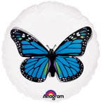 18" Foil Balloon-Blue Butterfly