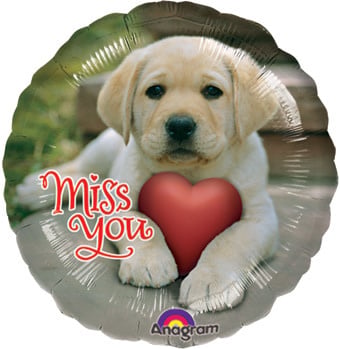 بالون Miss You جرو - ١٨ إنش