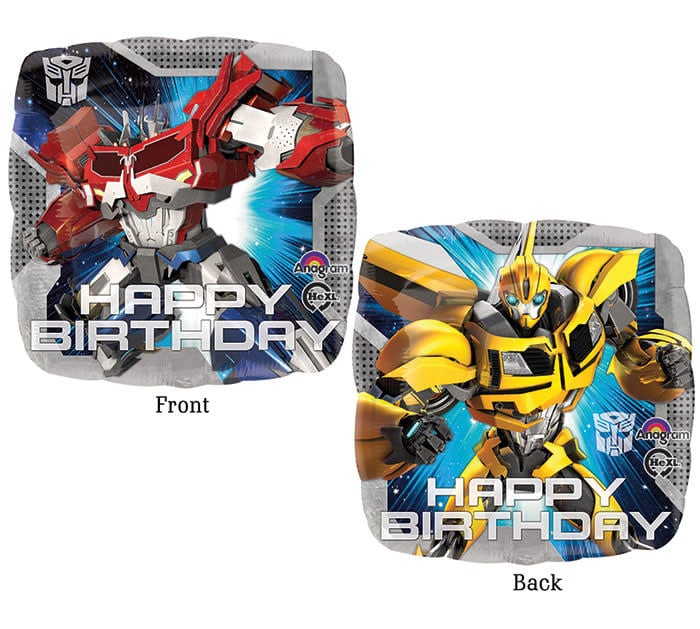 18" Square Mylar-Transformers Bday