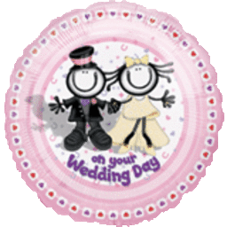 18 Inch Foil Balloon-Planet Happy Wedding