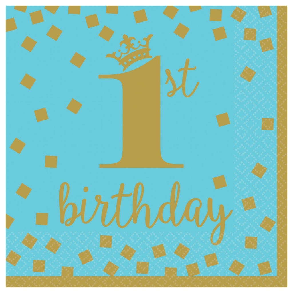 1st Birthday Boy Luncheon Napkins