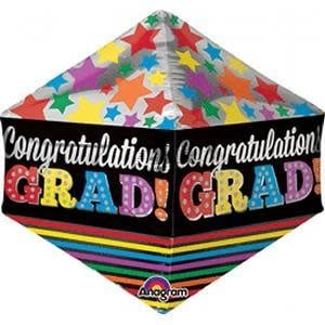 21 Inch Mylar Balloon Congrats Grad Star Anglez Graduation