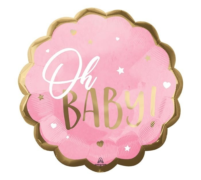 22" Pink Baby Girl Jmb - Flt First Birthday Girl