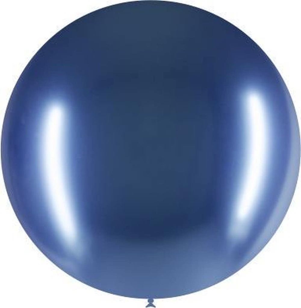 23 Inch Latex Chrome Balloon-Blue