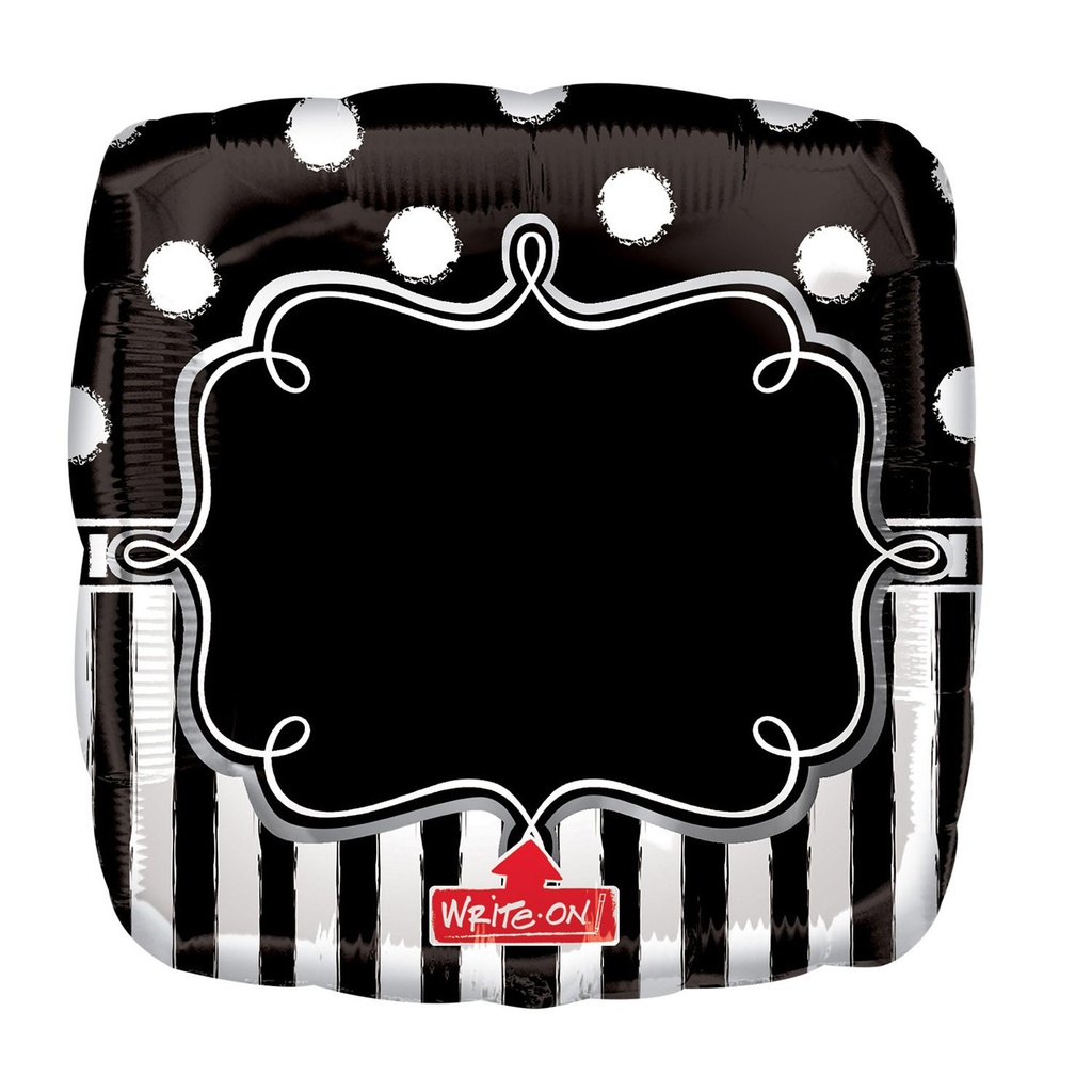 28 Inch Balloon Chalkboard Birthday Write On Packaged