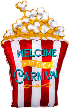 29 Inch Mylar Balloon Shape-Carnival Popcorn Hollywood Movie Night