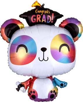 29 Inch Mylar Balloon Shape-Grad Panda Graduation
