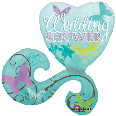 29 Inch Mylar Balloon-Wedding Shower Butterflies