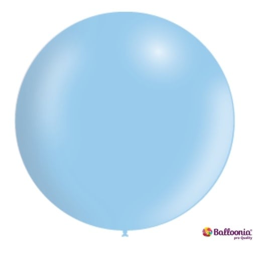 3 ft (36 Inch) Balloonia Round Latex Balloon 2/pk-Light Blue