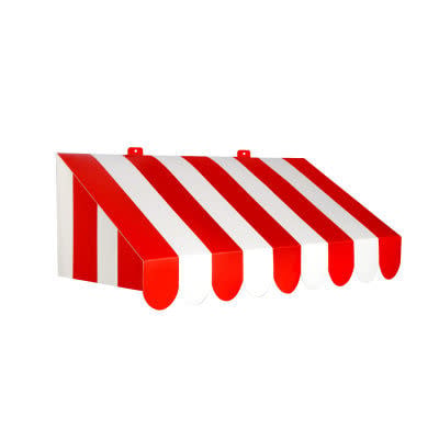 3-D Red & White Awning Wall Decoration Circus